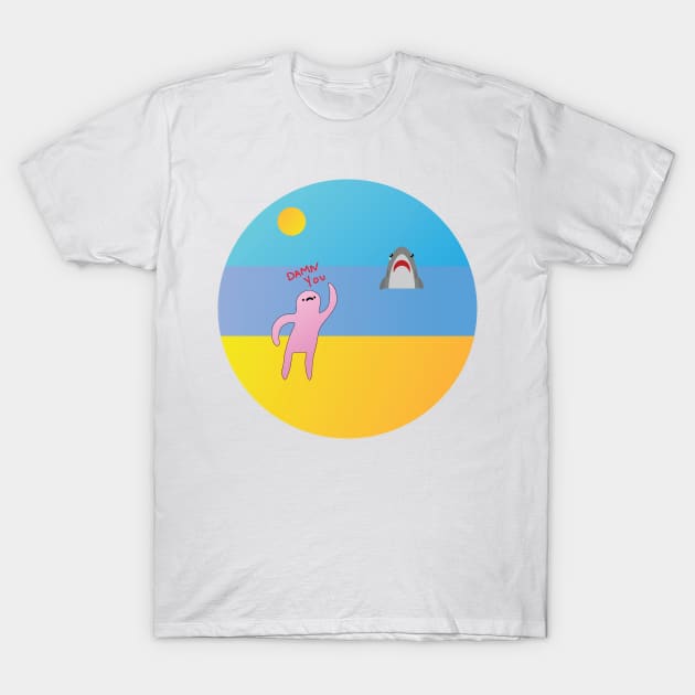 Honest blob hate sharks T-Shirt by Sidou01